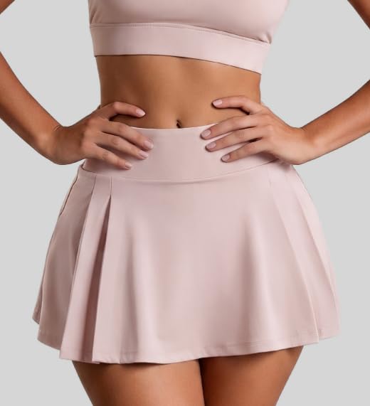 High Waisted Pleated Athletic Skirt