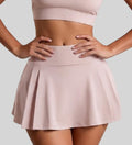 High Waisted Pleated Athletic Skirt