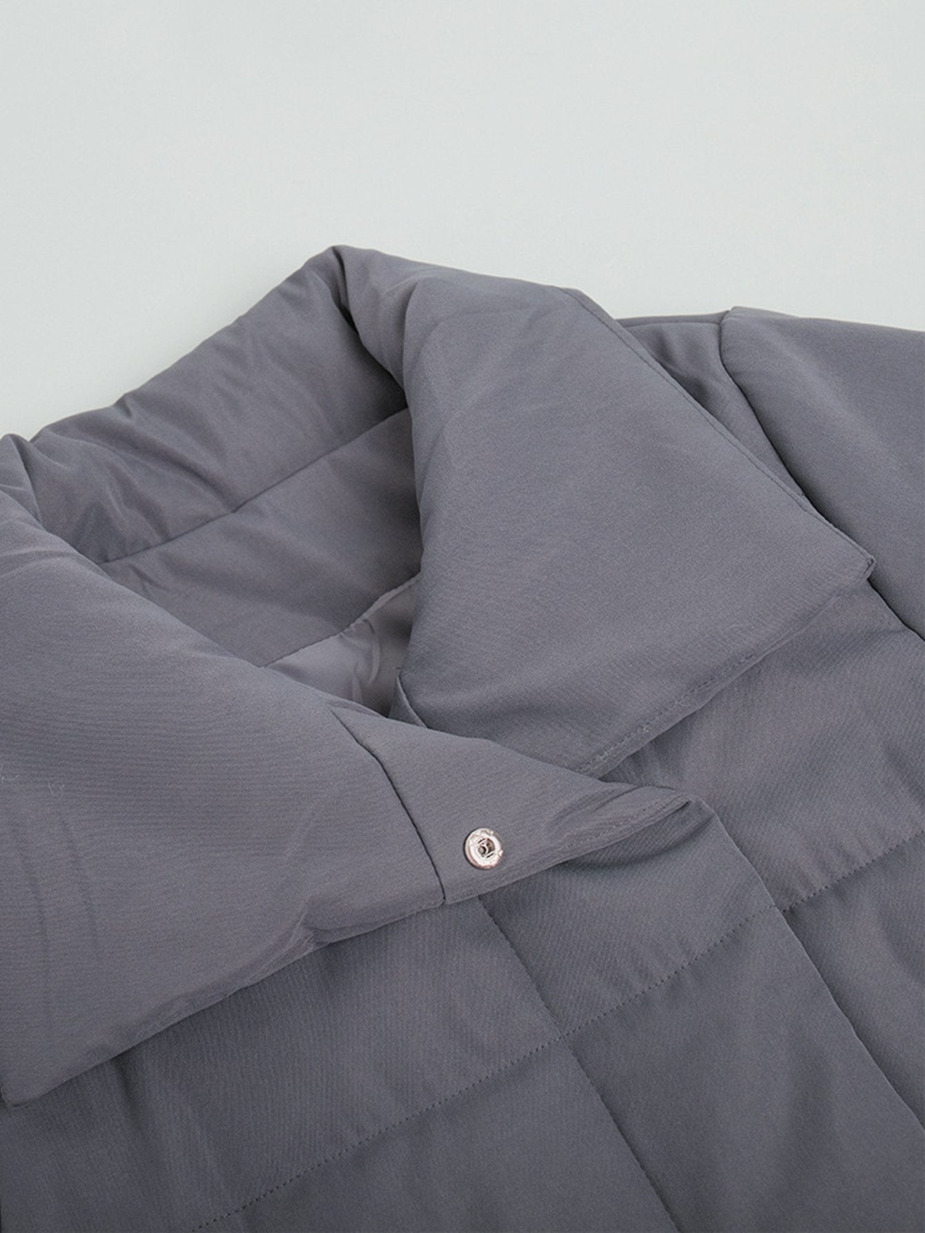 Elegant Belted Long Puffer Coat