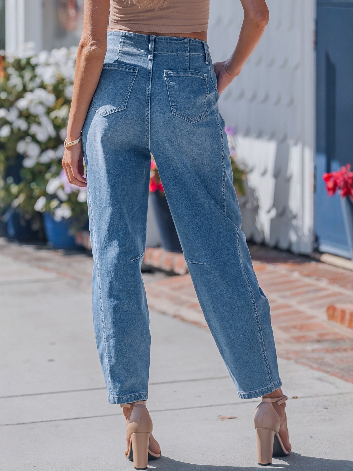 High Waist Mom Fit Jeans