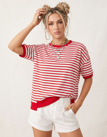 Striped Short Sleeve T-Shirt