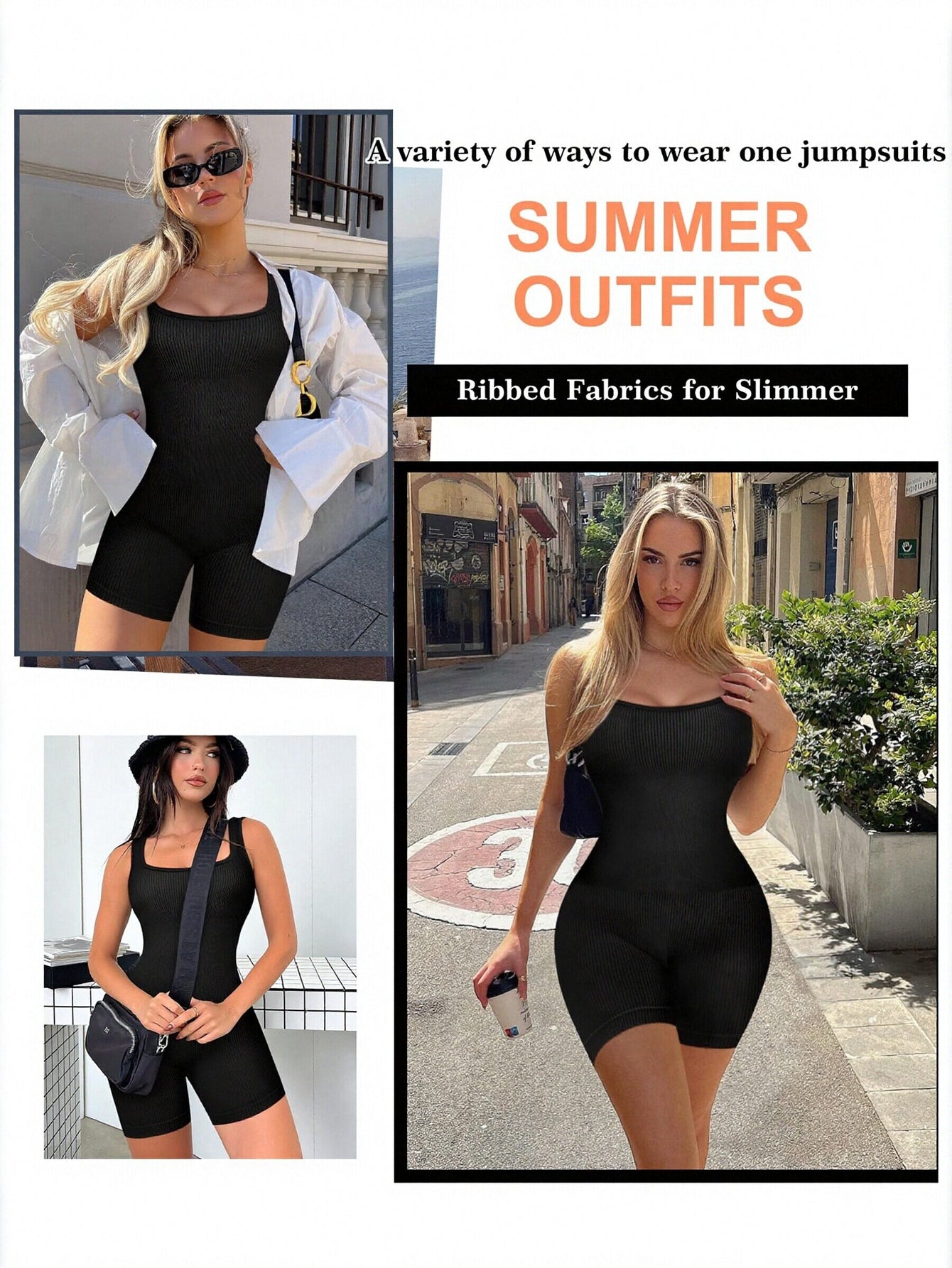 Seamless Sculpting Ribbed Bodysuit Shapewear
