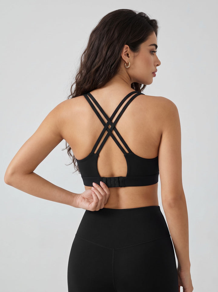 Crisscross Back Adjustable Sports Bra