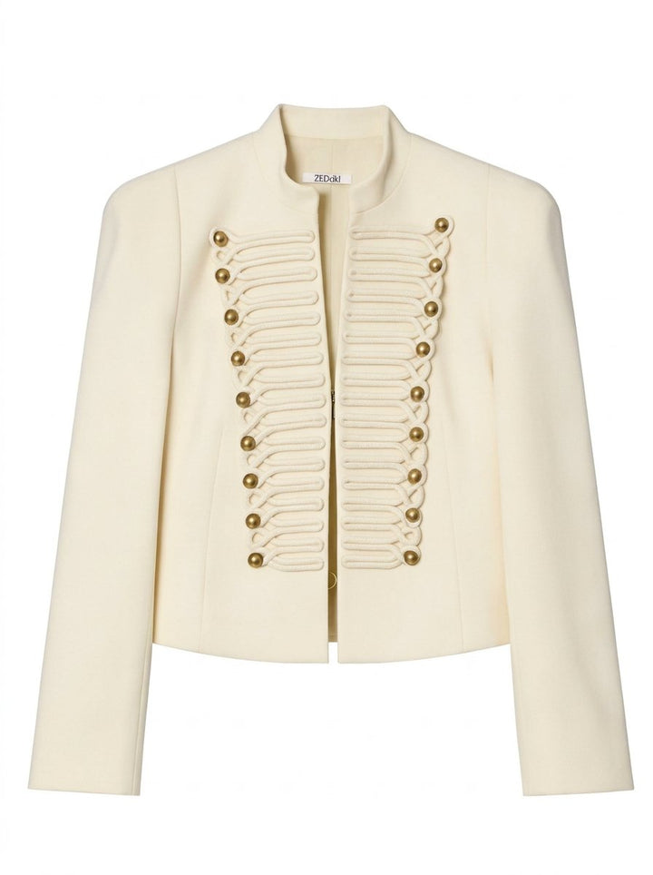 Military Inspired Button Detail Jacket