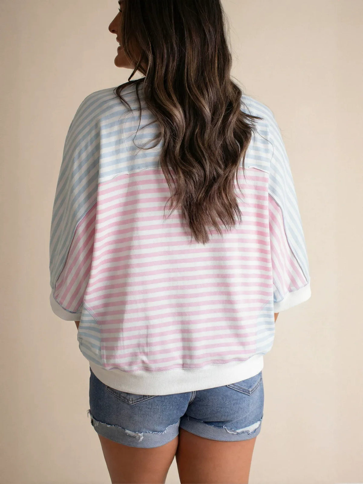 Oversized Striped Relaxed Fit T-Shirt