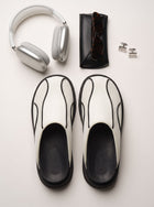 Comfy Platform Mesh Slip On Mules