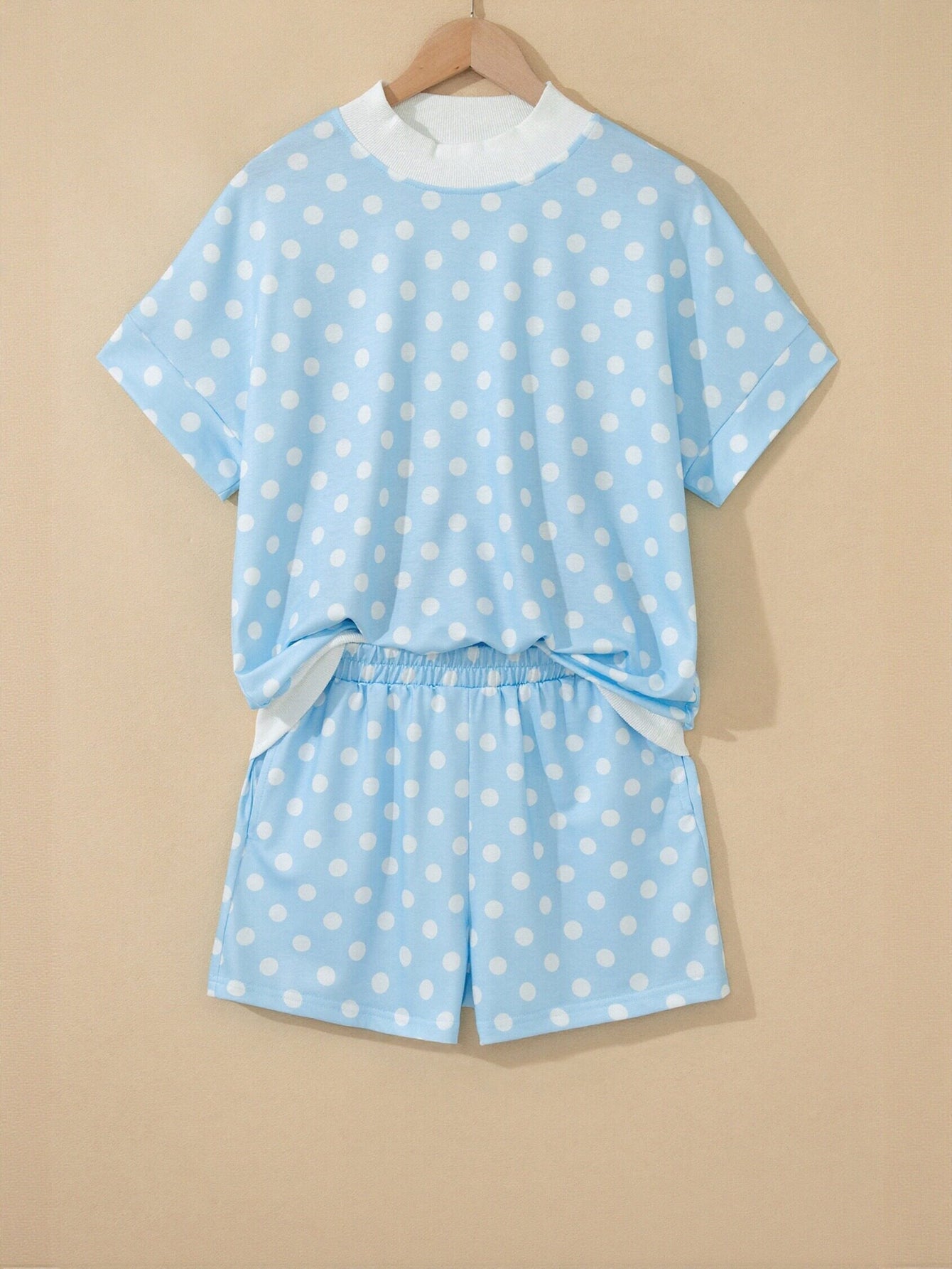 Cute Polka Dot Shorts Set