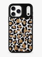 Gold Glitter Leopard Print Phone Case