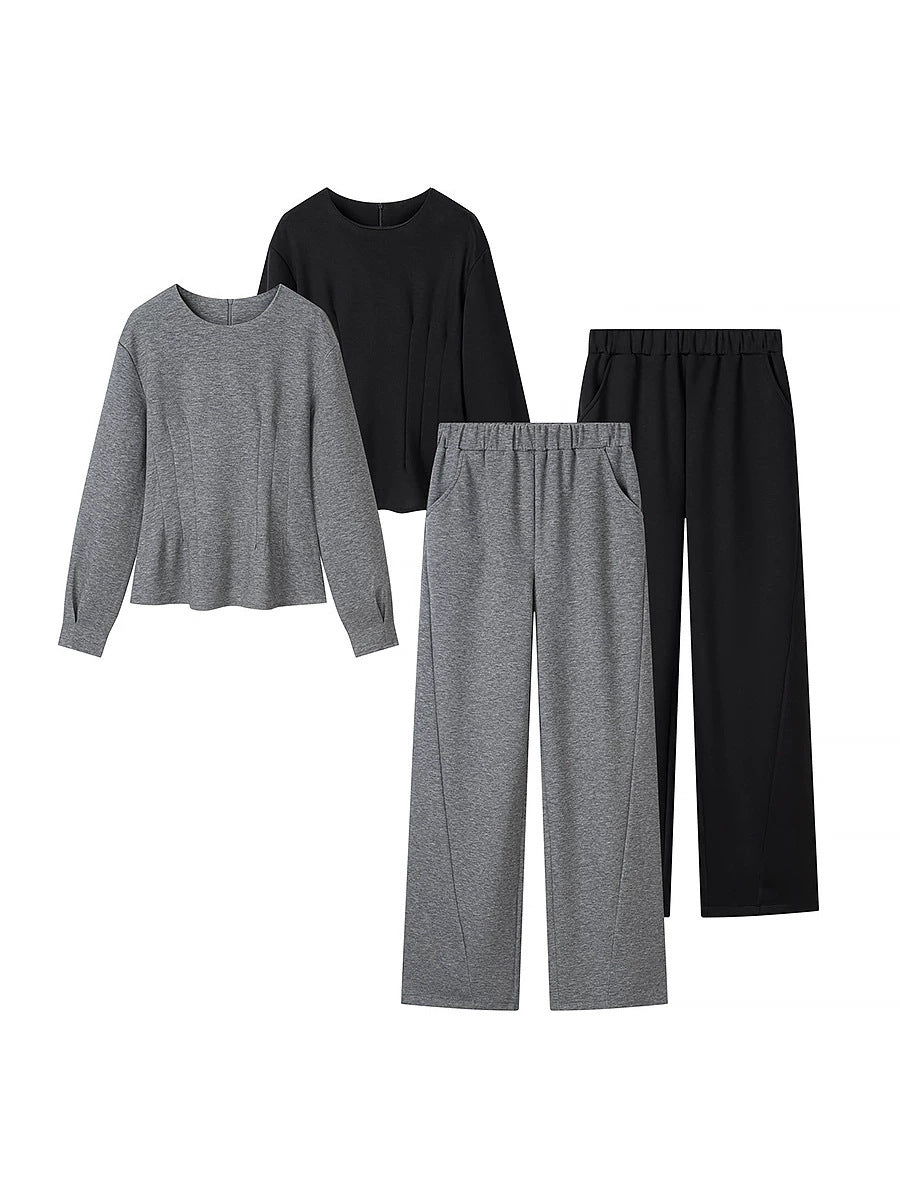 Casual Comfy Fleece Lounge Pant Set