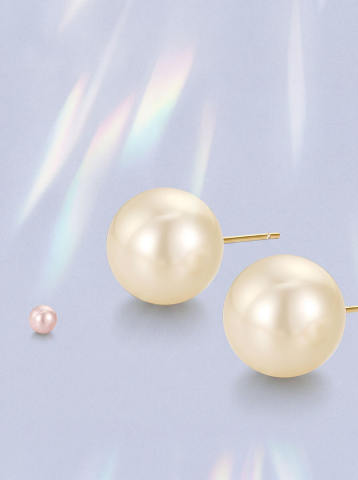 Classic Minimalist Pearl Stud Earrings