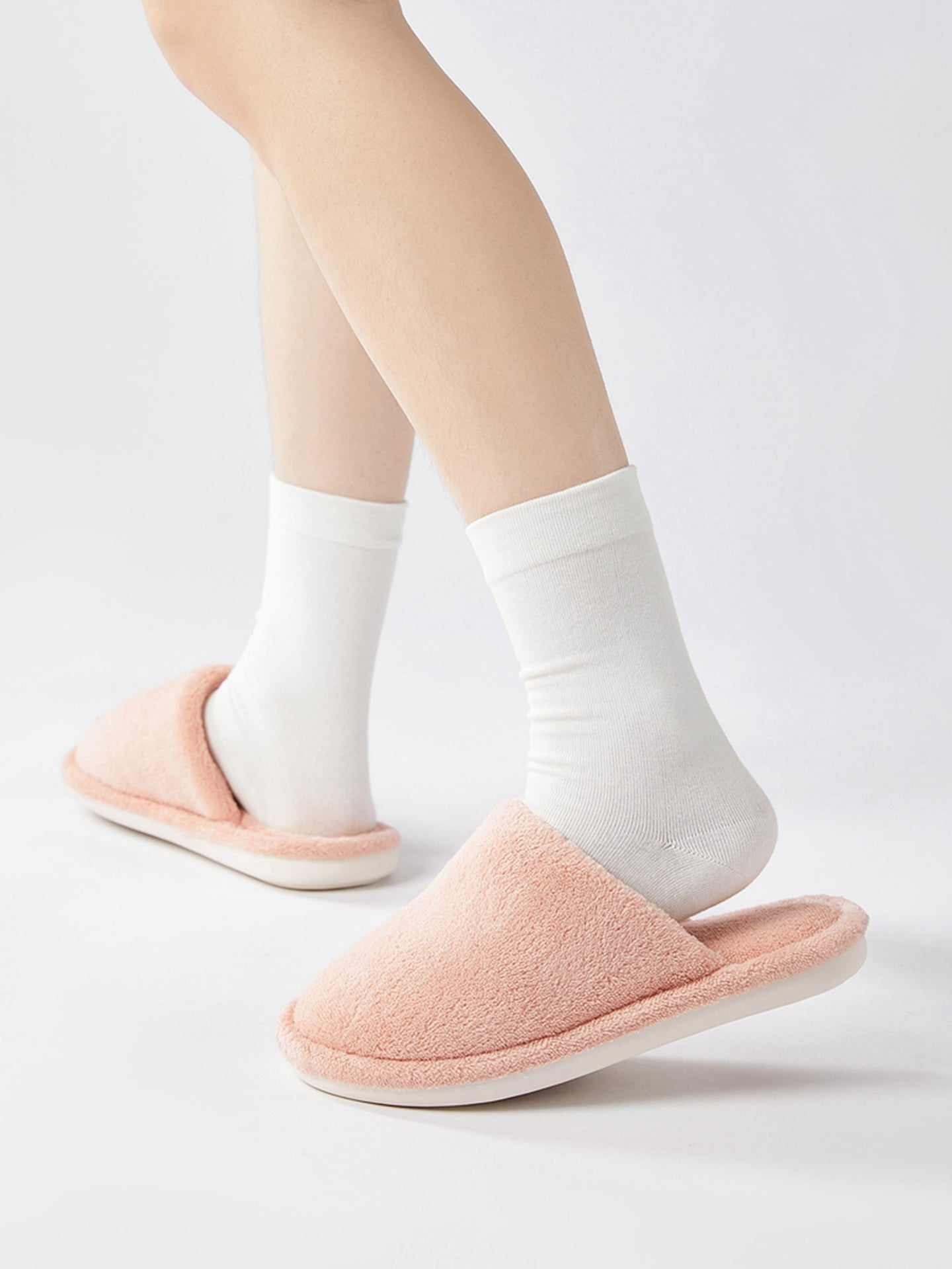Cozy Plush Anti Slip House Slippers