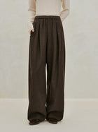 High Waisted Pleated Wide Leg Pants