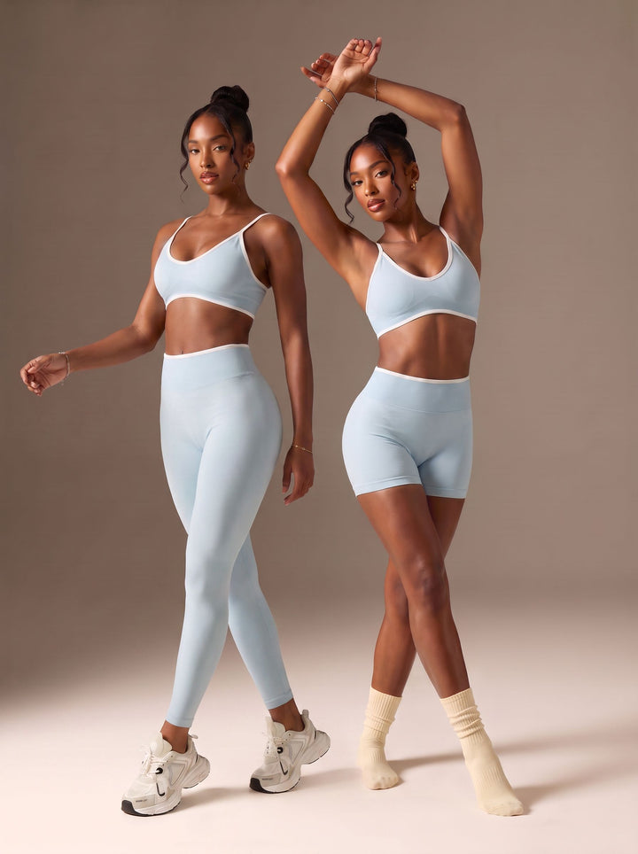 Seamless Ribbed High Support Workout Set