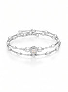Elegant Pearl Crystal Wrap Bracelet