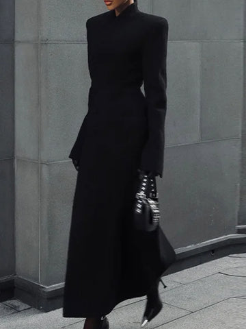 Tailored Slim Fit Wool Maxi Coat