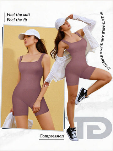 Seamless Sculpting Ribbed Bodysuit Shapewear