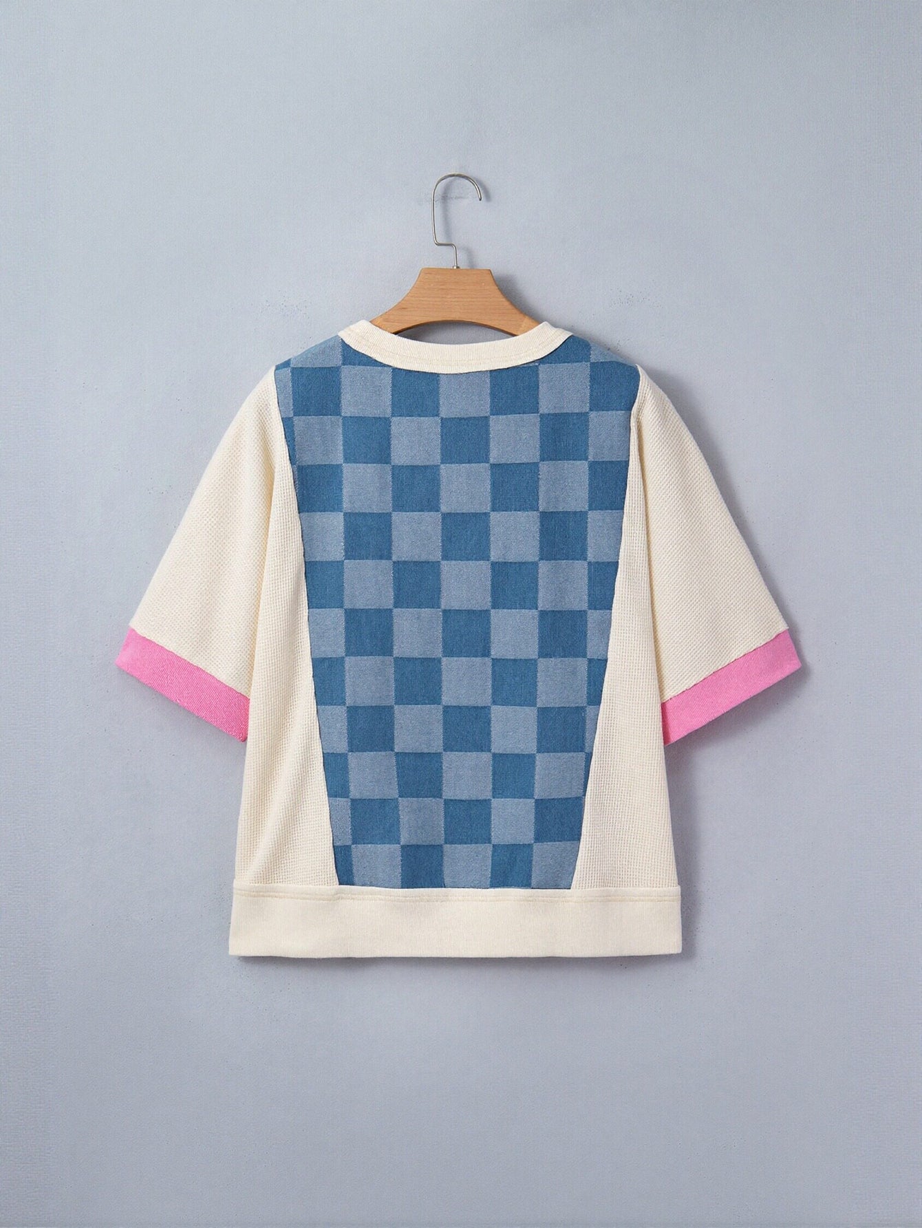 Check Patchwork Vintage T-Shirt