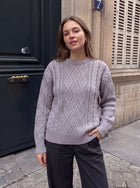 Cozy Oversized Cable Knit Pullover Sweater