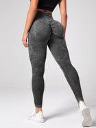 Seamless Butt Lifting Acid Wash Leggings