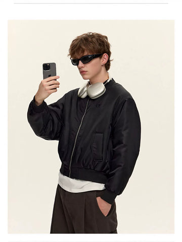 Oversized Padded Bomber Jacket