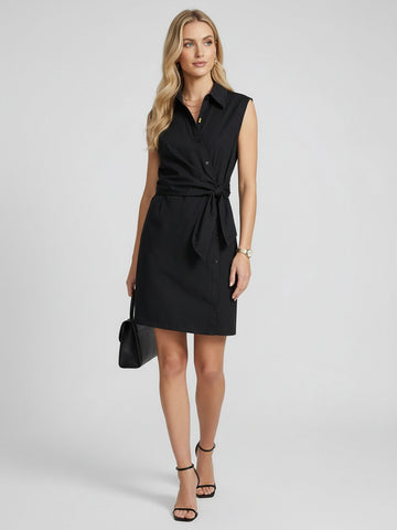 Waisted Sleeveless Dress