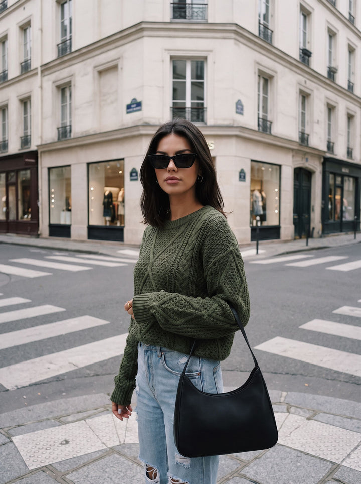 Cozy Chunky Cable Knit Sweater