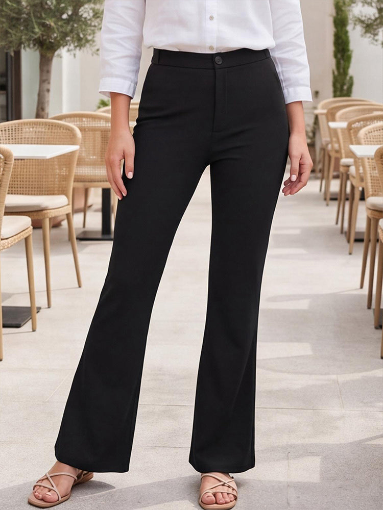 High Waisted Slim Flare Pants