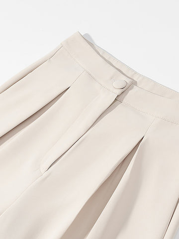 Sleek Tailored Vest Wide Leg Pants Set