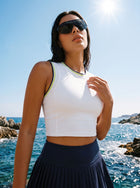 Athletic Cropped Racerback Yoga Tank