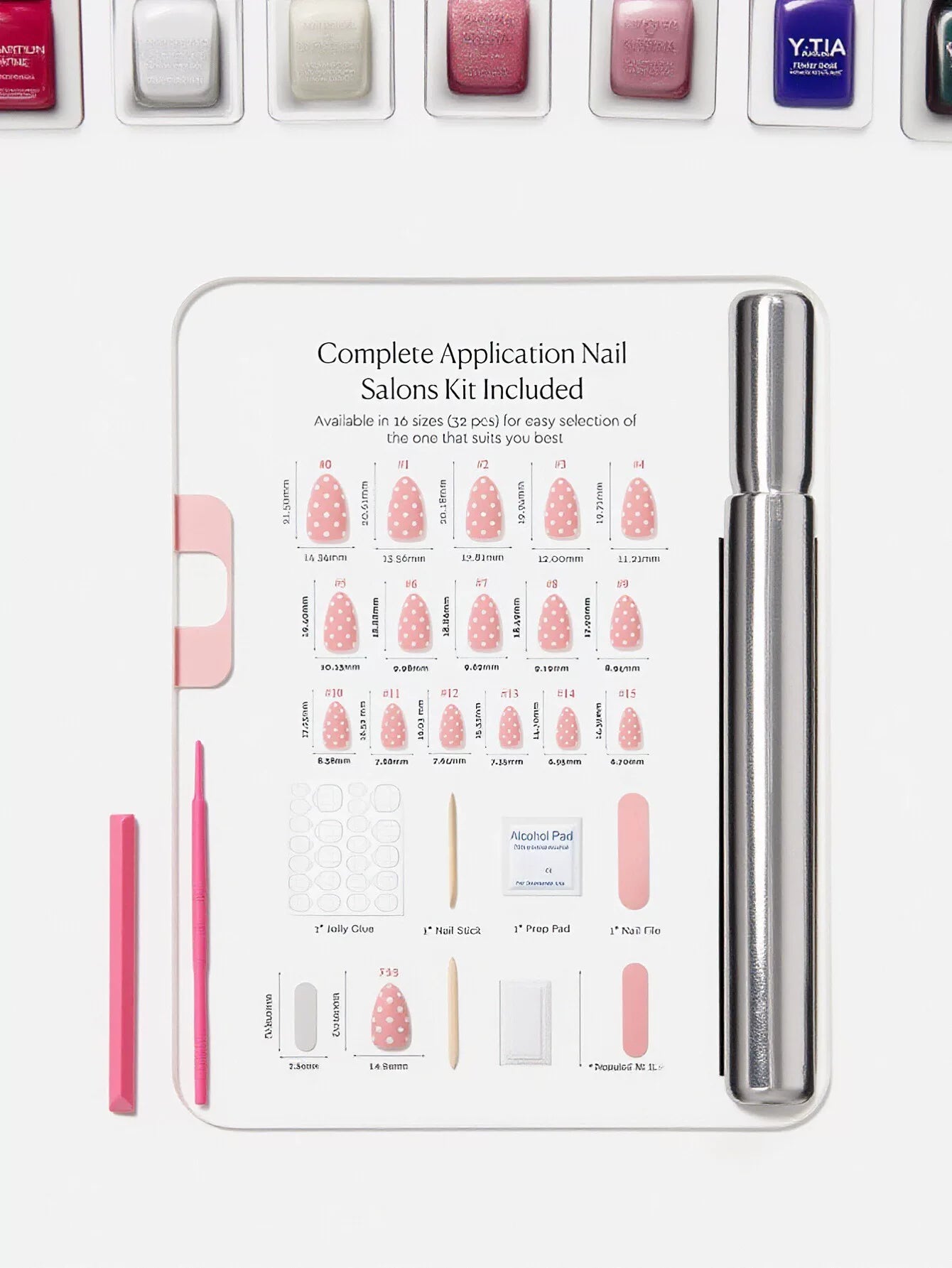 Cute Polka Dot Almond Press On Nails