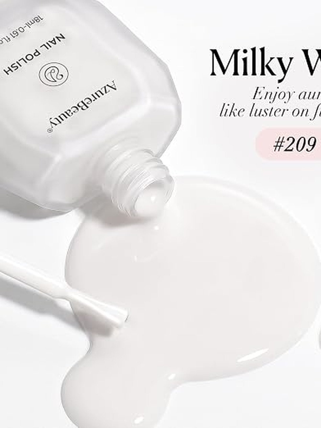 Sheer Milky White Gel Nail Polish