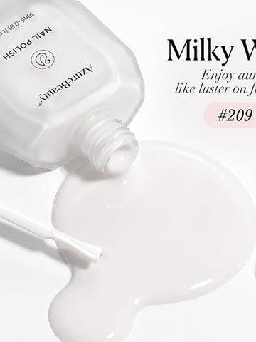 Sheer Milky White Gel Nail Polish
