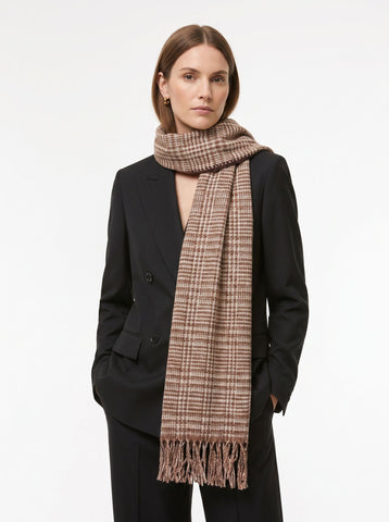 Classic Plaid Soft Fringe Scarf