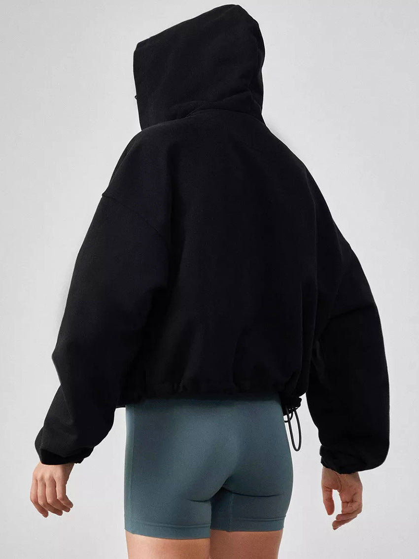 Oversized Boxy Zip Up Hoodie