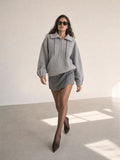 Cozy Cropped Zip Up Hoodie