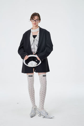 Oversized Relaxed Fit Black Blazer Jacket