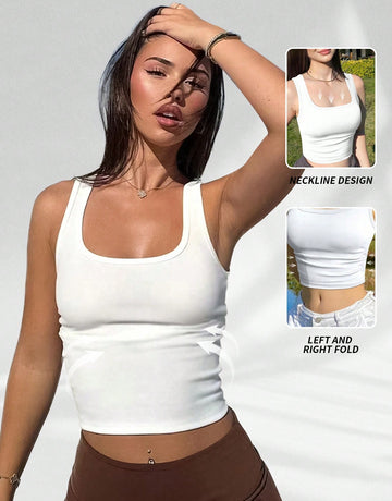 Seamless Ribbed Athletic Tank Top
