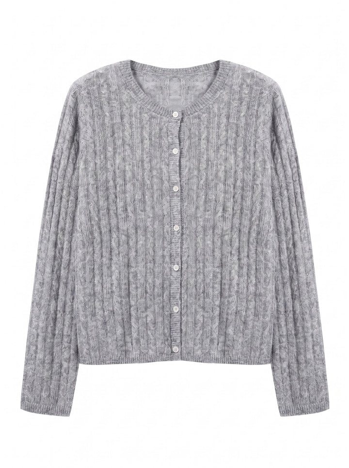 Cozy Cable Knit Button Cardigan