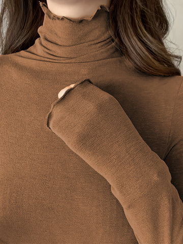 Slim Fit Mock Neck Tee