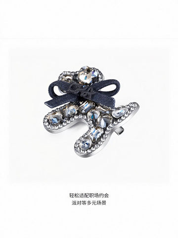Sparkling Puppy Rhinestone Hair Clip