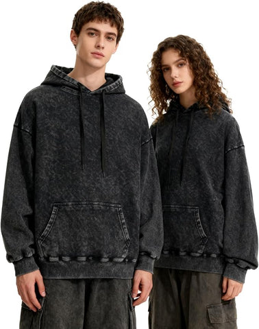 Oversized Acid Wash Unisex Hoodie