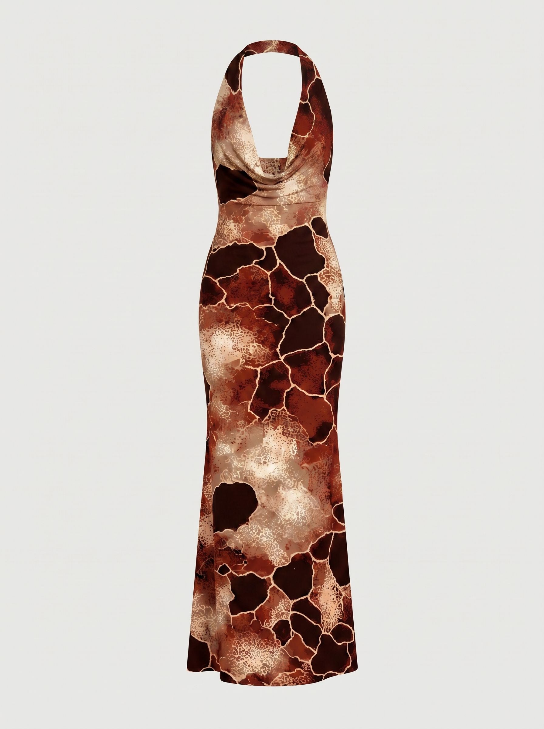 Manchester Sui's Giraffe Print Midi Dress