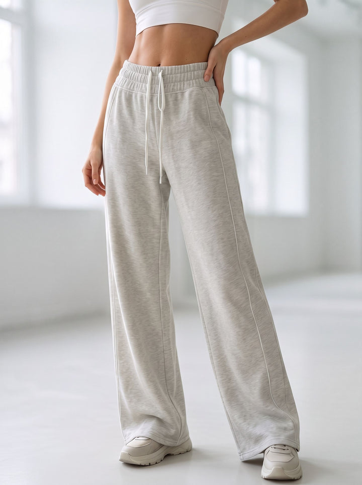 High Waisted Wide Leg Sweatpants