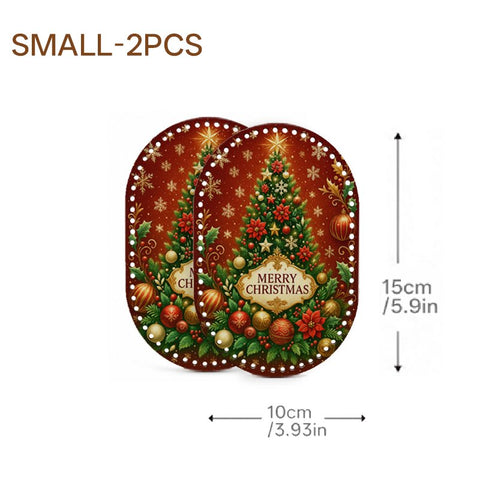 MERRY CHRISTMAS Wooden Basket Bottom