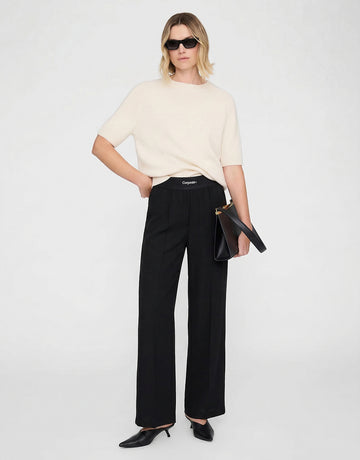 Side Pockets Straight Trousers