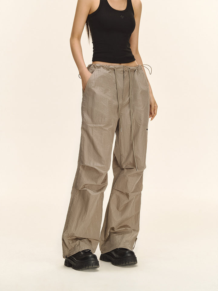 High Waisted Loose Cargo Pants
