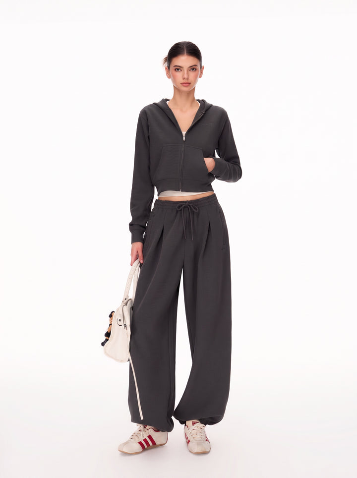 High Waisted Pleated Lounge Pants
