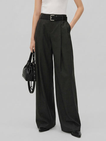 Front Pleated Relaxed Pants