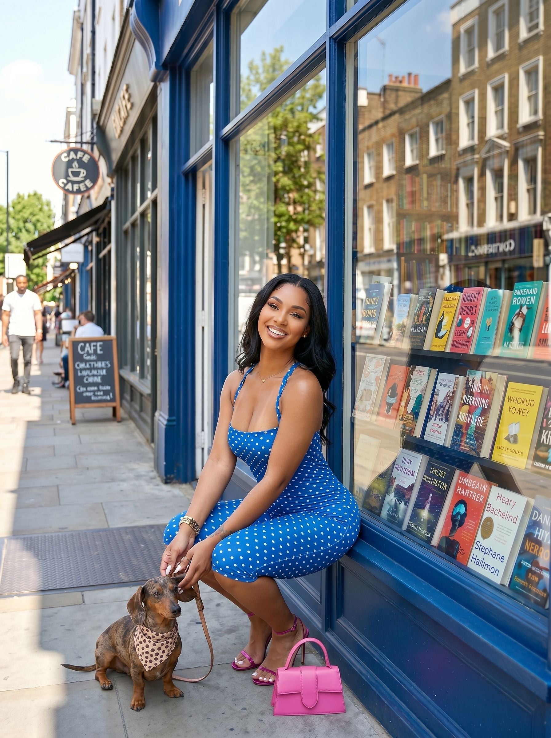 Polka Dot Bodycon Midi Jumpsuit