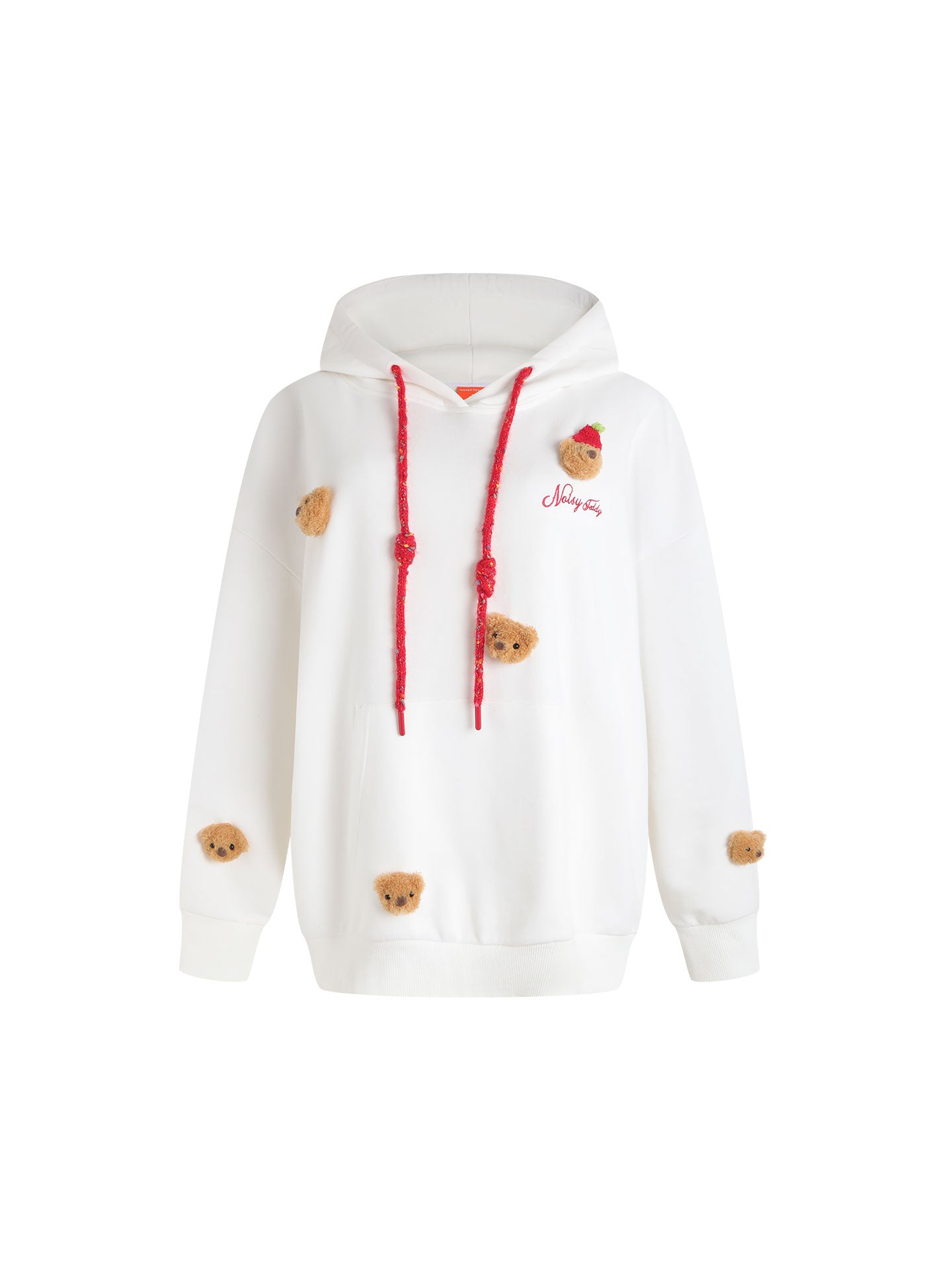 Cute Bear Print Graphic Hoodie